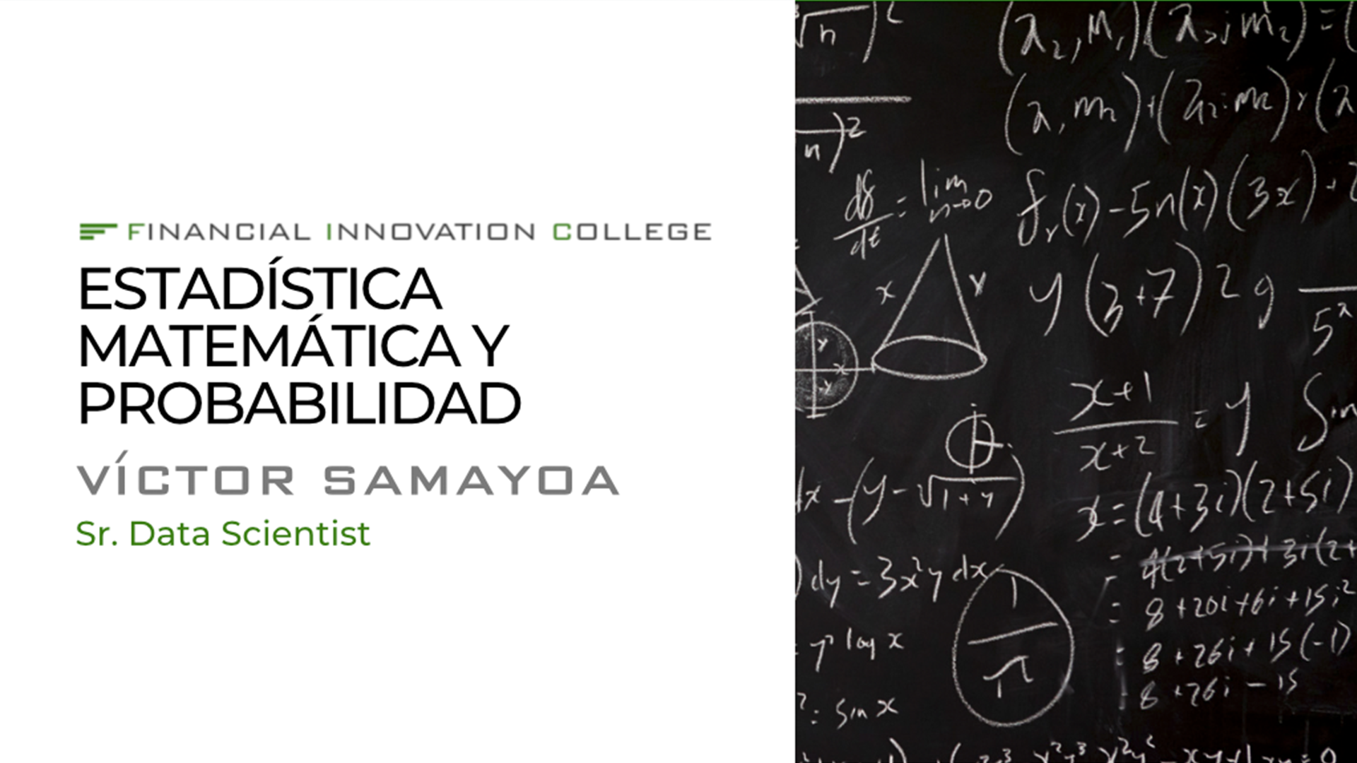 Estadística Matemática y Probabilidad